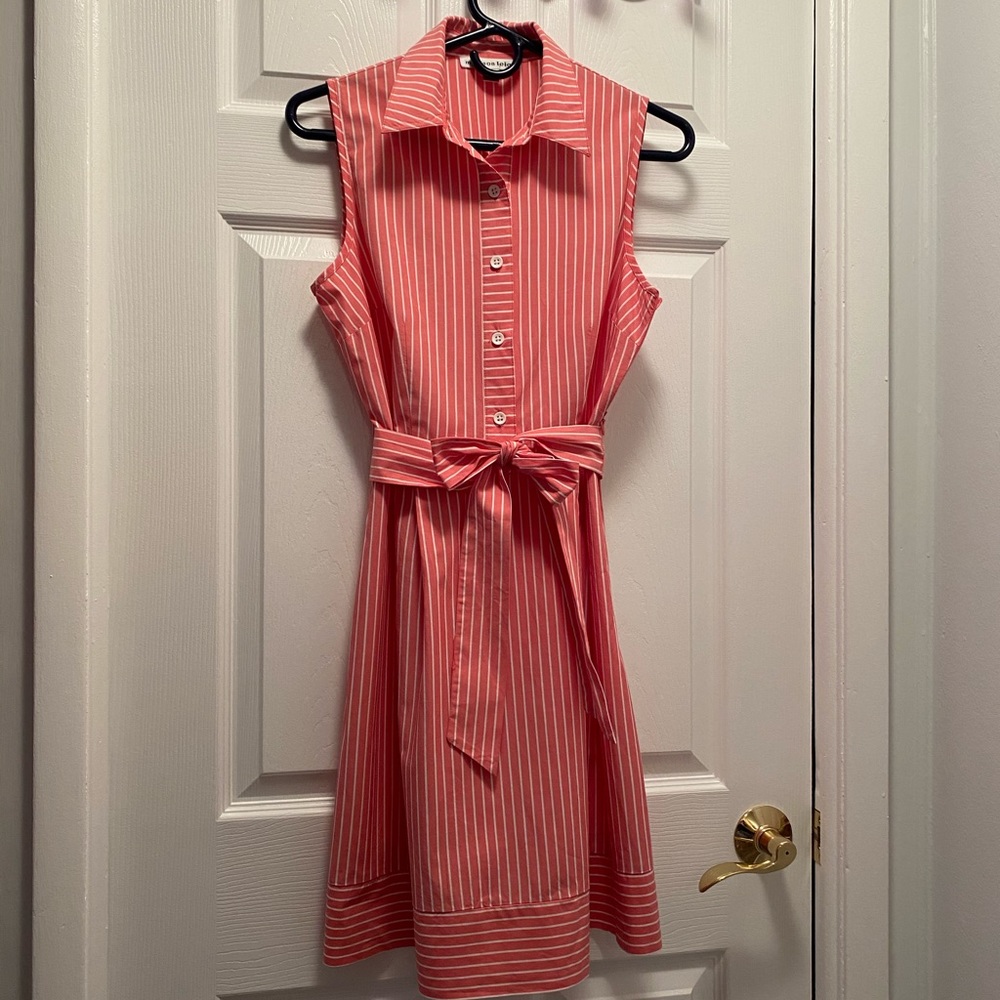 Pink striped dress